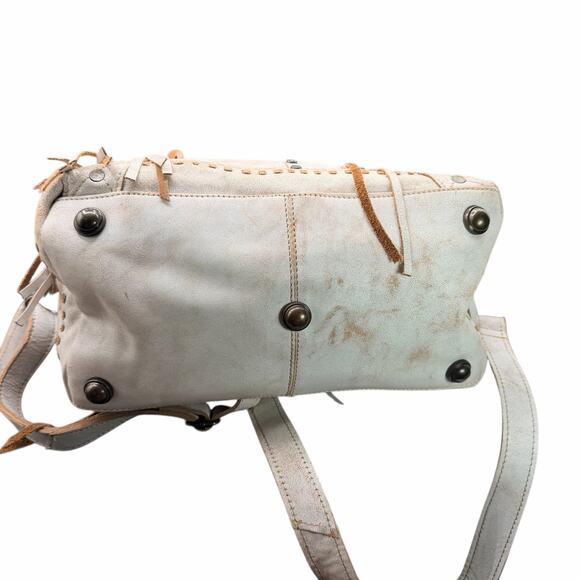 STS Ranchwear Cremello Sansa White Leather Satchel Purse with crossbody STS31179 - Picture 6 of 14